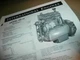 1941 IH International UD-6 Power Unit Performance Chart Specification Paper
