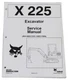 Bobcat X225 Compact Excavator Service Manual Shop Repair Book 1 Part # 6720347
