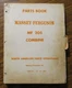 Massey Ferguson MF 205 Combine Parts Book Catalog Manual 651 227 M93 Dated 1968