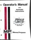 Massey Ferguson MF 205 MF 205-4 Tractor Operator's Manual Assembly Instructions