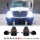 2X 9007 LED Headlight Bulbs Kit 6000K For International 4100 4200 4300 4400 8500