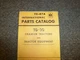 International IH TD30 Crawler Tractor & Tractor Equipment Parts Catalog Manual