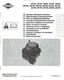 Briggs & Stratton Operating and Maintenance Manual 194700 195700 196700
