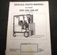 YALE ERC 030 040 AF FORKLIFT Spart Parts Manual book catalog 1996 shop oem list