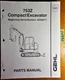 Gehl 753Z Compact Excavator S/N AC02517- Parts Manual 918075 9/04