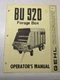 GEHL OPERATORS MANUAL MAINTENANCE SERVICE FARM SHOP BOOK BU 920 FORAGE BOX