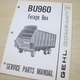 GEHL Model BU960 Forage Box Wagon Spare Parts Catalog Book Manual List trailer