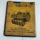 Bros SP-915 Self-Propelled Pneumatic Tire Roller Parts & Shop Service Manual