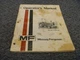 Massey Ferguson MF285 Tractor Owner Operator Manual User Guide xo
