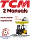 TCM FD25Z1 FORKLIFT SERVICE REPAIR ENGINE SHOP MANUAL PDF ON USB