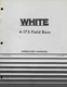 WHITE 4-175 FIELD BOSS OPERATORS MANUAL