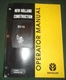 NEW HOLLAND EC-15 EXCAVATOR OPERATOR OPERATION & MAINTENANCE MANUAL BOOK