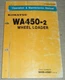 KOMATSU WA450-2 WHEEL LOADER OPERATION & MAINTENANCE BOOK MANUAL S/N A25001-UP