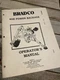 Bradco 408 Power Backhoe Attachment Operator Manual Book Guide Maintenance Shop