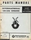 International UD-282 Engine Parts Manual for H-50 Diesel Payloader August 1959