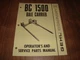 Gehl BC 1500 Bale Carrier Operator's And Service Parts Manual Form No. 902147
