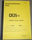 KOMATSU CK35-1 COMPACT TRACK LOADER OPERATION & MAINTENANCE MANUAL BOOK A40001-