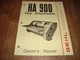 Gehl HA 900 Mower Attachmment Owners Manual 901563