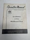 INTERNATIONAL HARVESTER IH OPERATOR'S MANUAL MCCORMICK 4-FTC43 MOLDBOARD PLOW