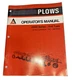 USED OPERATOR'S MANUAL FOR ALLIS CHALMERS PLOWS 2500 SERIES 593571