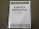 Kubota K080 K080-3 excavator owners & maintenance manual