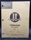 I&T Shop Service Manual Ferguson FE-2 TE20 TO20 TO30 Fix Maintenance Repair