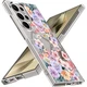 For Samsung A15 A16 A35 S25 Ultra S24 FE S23 S22 Flower Clear Hard PC Case Cover