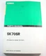 Kobelco SK70SR Excavator Parts Manual Book Catalog