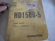 KOMATSU HD1500-5 DUMP TRUCK PARTS BOOK A30039-UP BEPB034005