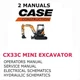 CASE CX33C  EXCAVATOR MANUAL OPERATORS SERVICE REPAIR SHOP OWNERS PDF