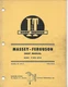 MASSEY-FERGUSON SHOP MANUAL MODELS MF25-MF130
