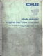 Kohler K241 K301 & More Single Cylinder Engine Service Manual