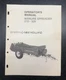 Sperry New Holland Manure Spreader 213-329 Operator's Manual USA