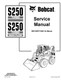 Bobcat S250 S250 Turbo HF Service Manual PDF