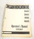 Ford 2600 3600 4100 4600 Tractor Operator's Manual Supplement