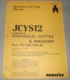 KOMATSU JCYS12 CONRETE CUTTER SMASHER PARTS OPERATION MAINTENANCE MANUAL BOOK