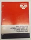 USED OPERATORS/SET UP PARTS MANUAL FOR VERSATILE 3000 SPRAYER 74729