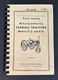 Mccormick Deering Models F-12 & F-14 Farmall Tractors Parts Catalog Spiral Bound
