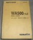 KOMATSU WA500-1LC WHEEL LOADER PARTS MANUAL BOOK CATALOG S/N A60001-UP