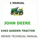 JOHN DEERE X465 LAWN AND GARDEN TRACTOR REPAIR TECHNICAL SERVICE MANUAL PDF