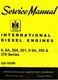 International Farmall WR-9 WD-9 WDR-9 TD-6 61 Super Diesel Engine Service Manual