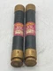 Lot Of 2 Bussmann Fusetron FRS-R-6-1/4 Current Limiting Time Delay Fuse