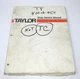 Taylor Service Manual TY-800, 950
