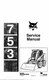 Bobcat 753 Service Manual 404 pages Model year 1990 6720326