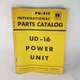 International Harvester PU-21C parts catalog, for UD-16 power unit