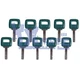 10PCS Ignition Keys for Volvo L220D L220E L30 L330C L50C L50D L50E L60E L70 L70C