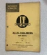 I & T Shop Service Manual # AC-18 Allis Chalmers Model D-21 Tractor ~ VINTAGE