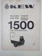 K.E.W. 1500 parts manual  S90/S110/S130 S150 power washer