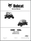 Bobcat 3400, 3400XL Utility Vehicle Service Manual Shop Repair Book (Comb Bound)