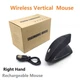 USB Wireless Ergonomic Vertical Gaming Keys Mouse Digital Optical Adjustable New